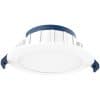 Haneco VIVA-LP, Viva LP series LED Downlight, Residential, 8W, IP44, IC-4, Dimmable, 3000K/4200K/5700K, Flush Diffuser, 90mm cut-out, 113mm Diam x 38mm, White