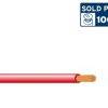 2.5BWRD 0.6/1.0kV V-90 PVC Insulated Building Wire, 1 Core, 2.5 sq-mm x 100m, Red