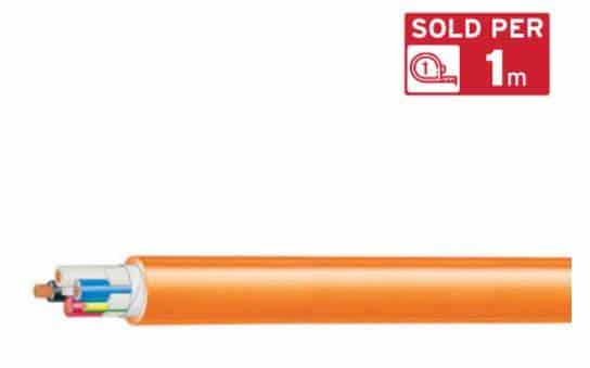 44C&EC1KV500 0.6/1kV V-90 PVC Insulated Circular Cable, 4 Core plus Earth, 4 sq-mm x 500m