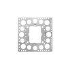 Clipsal 155P Square Standard Pattern Steel Mounting Bracket, 1 Gang, Electro-Galvanized
