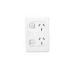 Clipsal 2025VWE 2000 Series Power Point 3 Pin General Purpose Outlet Socket Switch Power Point