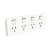 Clipsal 3015/4-VW Iconic Power Point Quad Switch Socket Outlet Power Point