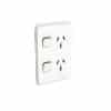 Clipsal 3025VVW Iconic Power Point Twin Switch Socket Outlet Power Point