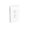 Clipsal 3042V44-VW Iconic Switch Vertical 2 Gang 1/2w 10ax 250v Ip44