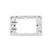 Clipsal 449ASDWE Standard Pattern Mounting Flange, PVC, White, Deep Mount