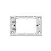 Clipsal 449ASWE Standard Pattern Mounting Flange, PVC, White, Shallow Mount