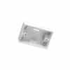 Clipsal 900SPMBWE White Electric PVC 1 Gang Rectangle Trunking Surface Mounting Block, 74mm W x 116mm L