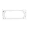 Clipsal C2015D4MBWE White Electric Plastic 4 Gang Rectangle Mounting Block, 198mm W x 79mm L