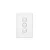 Clipsal C2033VAWE Classic C2000-Series 3 Gang Rocker Switch, 250VAC, 10A, White Electric