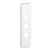 Clipsal Classic C2000 Series C2033WE 3 Gang Switch Grid Plate and Cover, White Electric
