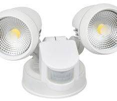 Energetic Lighting 203035S Seculite Wall and Ceiling Spotlight With Sensor, Black