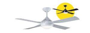 Fantech QTN48WH-LED Quinton 48 Inch Ceiling Fan, 4 Blade, White, LED Light Included