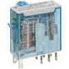 Finder 46.52-0074-12VDC General Purpose Relay, 24VDC, 8A, 2C/O, 8 Pin, Plug-In Mount, With Push Button, Flag Indicator, LED