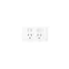HPM LN777 Linea-Series General Purpose Outlet Socket Switch, 230/240VAC, 10A, White