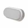 Robus RHV1230-01 OHIO 12W IP54 OVAL BULKHEAD, 3000K, c/w WHITE and BLACK TRIMS