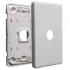 Legrand ED770/1GPLWE Legrand E-Ded Series Dedicated 1 Gang Switch Grid Plate and Cover, 121mm L x 77mm W x 10mm H, White