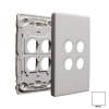 Legrand ED770/4GPLWE Legrand E-Ded Series Dedicated 4 Gang Switch Grid Plate and Cover, 121mm L x 77mm W x 10mm H, White