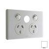 Legrand ED777XWE Legrand E-Ded-Series 3 Pin General Purpose Outlet Socket Switch With Extra Functional Hole, 230/240VAC, 10A, White