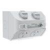 Legrand WL777LG Aqua Life Double GPO 10a Ip53 Surface Mount Light Grey