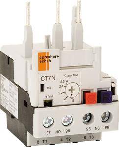NHP CT7N23B63 Thermal Overload Relay, 4.5...6.3A, for use with CA7-9...23, Trip Class 10A, Auto/Manual Reset