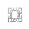 Clipsal 155P Square Standard Pattern Steel Mounting Bracket, 1 Gang, Electro-Galvanized