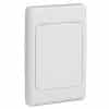 Clipsal 2031VXWE 1 Gang Horizontal/Vertical Mount Plastic Flush Surround and Grid Plate With Blank and Surround, White Electric, 116mm L x 76mm W x 13mm T