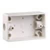 Clipsal 238WE White Electric PVC 1 Gang Rectangle Mounting Box, 115mm W x 74mm L