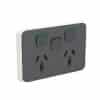 Clipsal 3025XC-XW Iconic Power Point Skin Socket Swhoritwin 1exblank 10a250v Power Point
