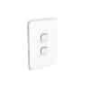 Clipsal 3042VH-VW Iconic Gridplate And Skin 2 Gang V/h