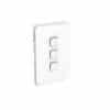 Clipsal 3043VH-VW Iconic Gridplate And Skin 3 Gang V/h