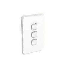 Clipsal 3043VH-VW Iconic Gridplate And Skin 3 Gang V/h