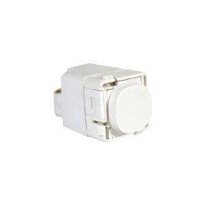 Clipsal 30PBWE White Electric Plastic 1/2 Way Push Button Switch Mechanism, 250VAC, 20A