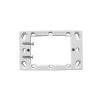 Clipsal 449ASDWE Standard Pattern Mounting Flange, PVC, White, Deep Mount