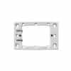 Clipsal 449ASWE Standard Pattern Mounting Flange, PVC, White, Shallow Mount