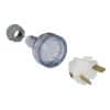 Clipsal 492/32TR Transparent Plastic 2 Pin Plug Top, 32V, 15A