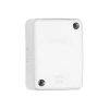 Clipsal 554C4WE 554-Series PVC Rectangular Junction Box With Clip Lid, 1 Earth And 3 Active Connector, 86mm H x 45mm W x 58mm D, White