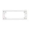 Clipsal C2015D4MBWE White Electric Plastic 4 Gang Rectangle Mounting Block, 198mm W x 79mm L