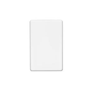 Clipsal C2031VXWE Vertical Mount Plastic Switch Grid Plate and Cover With Blank and Surround, White Electric, 116mm L x 76mm W x 13mm T