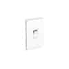 Clipsal Iconic Cooking Appliance Isolator Switch and Skin, Horizontal/Vertical Mount, Single Pole, Vivid White, 3041/45-VW