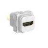 Clipsal Iconic HDMI Adaptor, Straight, Translucent, Set of 10, 40HDMIS-TN