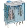 Finder 46.52-0074-12VDC General Purpose Relay, 24VDC, 8A, 2C/O, 8 Pin, Plug-In Mount, With Push Button, Flag Indicator, LED