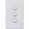 Legrand ED770/3WE 3 Gang Dedicated Plate Switch, White, 16A, 230-240VAC