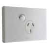 Legrand ED787WE Legrand E-Ded Series 3 Pin General Purpose Outlet Socket Switch With Safety Shutter, 230/240VAC, 10A, White