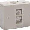 NHP NLSW116L Weatherproof Surface Switch 1 Gang 1 pole 2 way 16A 250V AC IP66 - Large