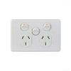 Power Point Switched 2 Gang 10A 250V