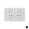 Power Point Switched 2 Gang 10A 250V