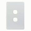 Switch Plate Vertical 2 Gang (Less Mech)