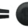 Canoe clip 12.0mm D x 3.2mm H x 10.5mm L. Black finish.