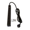 Horiz power rail-6x10a outlet 15a plug B-RARPRH61015