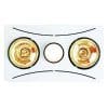3-in-1 heat fan light ducted 2-lamp whit HPMBH2DWE